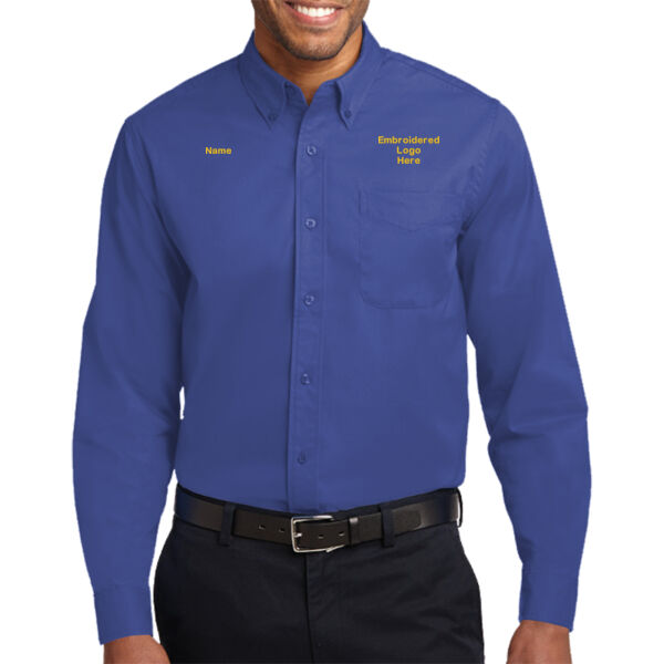 Long Sleeve Easy Care Button Up Shirt Thumbnail