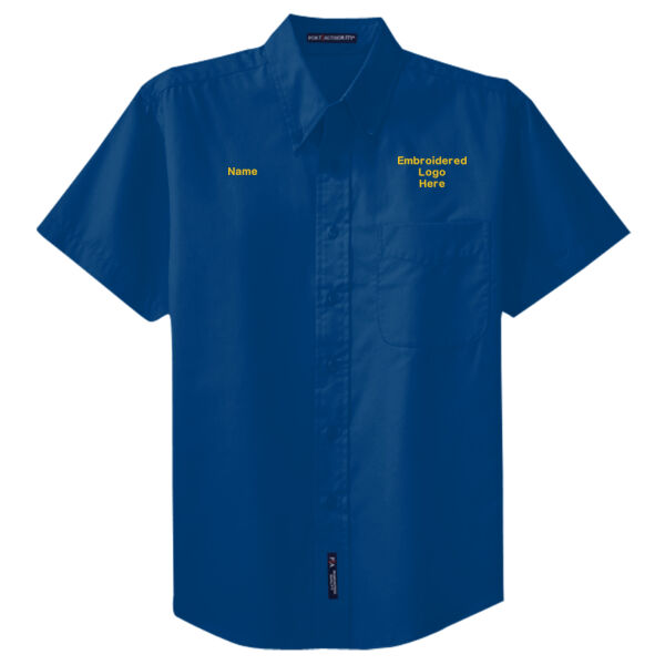 Tall Short Sleeve Easy Care Button Up Shirt Thumbnail