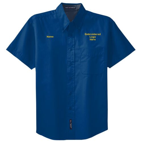 Short Sleeve Easy Care Button Up Shirt Thumbnail