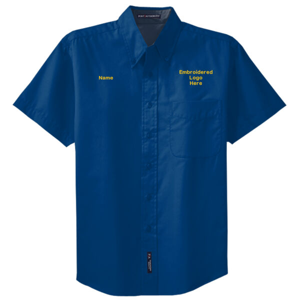 Short Sleeve Easy Care Button Up Shirt Thumbnail
